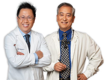 Photo of Dr. Toan Nguyen & Dr. Daryl Yokochi.